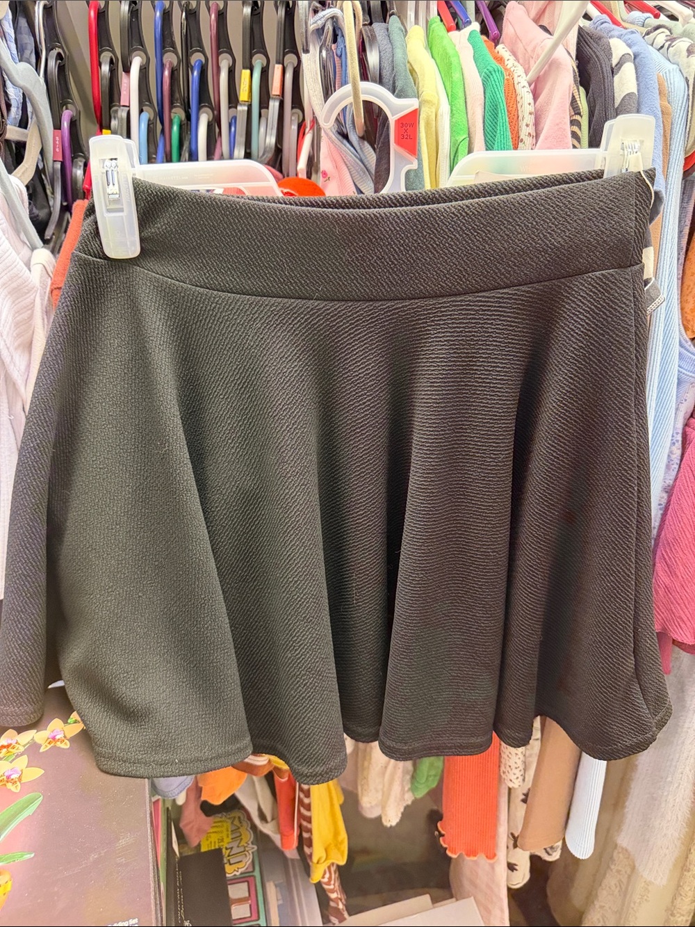 Black Women's Flared Skirt - Classic Everyday Skirt
